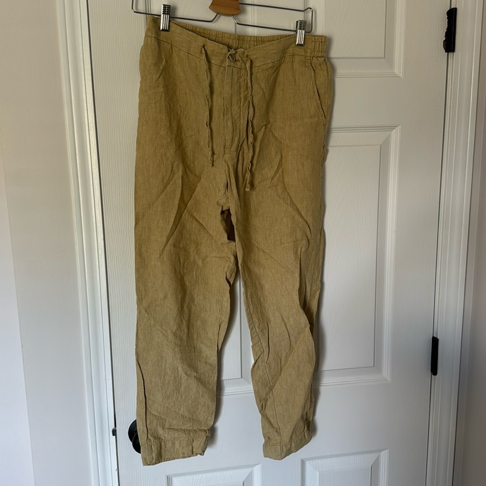Sand colored linen pants